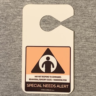 Special Needs Door Hanger Special Needs Door Hanger Item