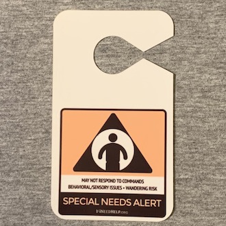 Special Needs Door Hanger