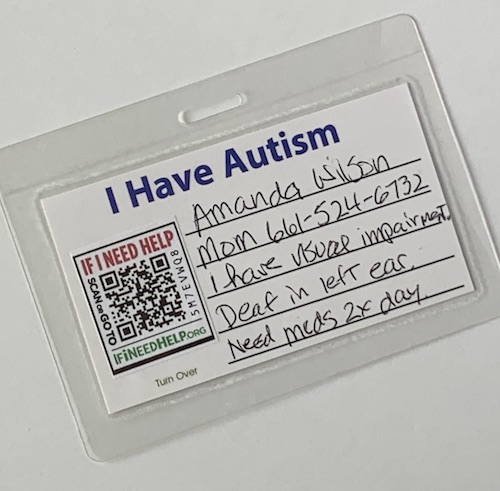 Autism Card Specials Autism Card Specials Item