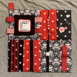 Fidget Blanket with Patch Fidget Blanket with Patch Item