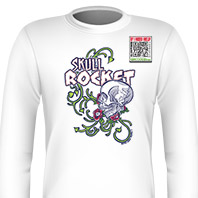 Skull Rocket Blue Long Sleeves