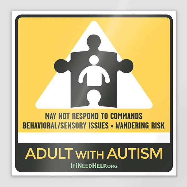 Adult Window Cling Alert