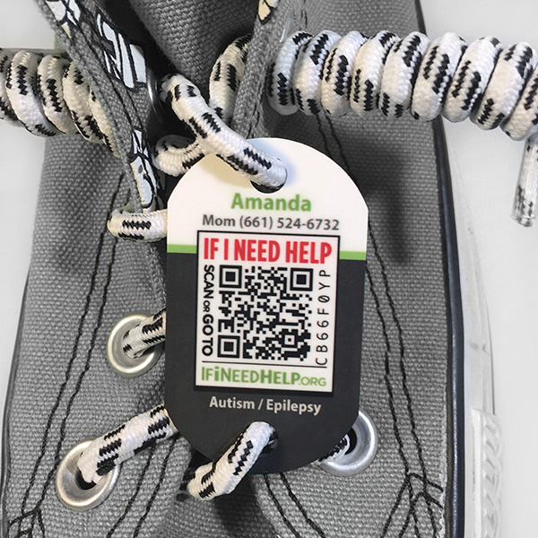 Custom Tieless Shoe Tag