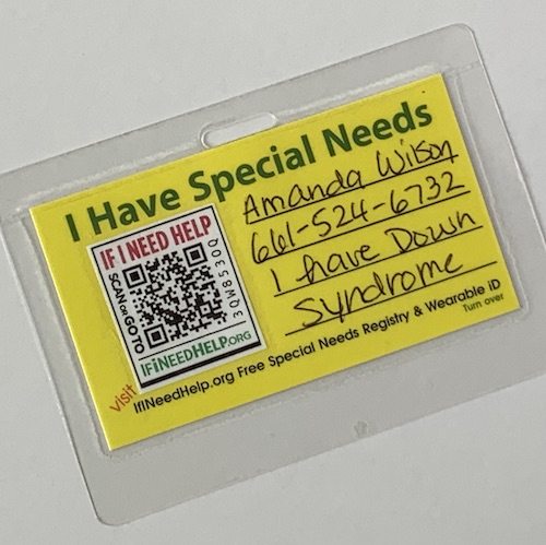 Special Needs Card Specials Special Needs Card Specials Item
