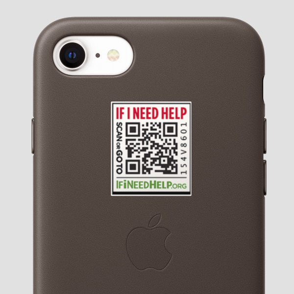 Small QR Code Sticker