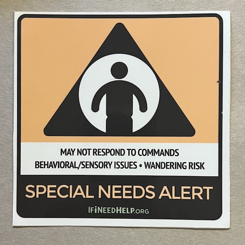 SpecialNeedsBmprSticker Specials Item