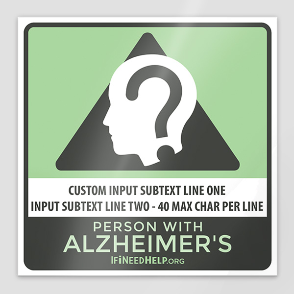 Alzheimers Bumper Sticker