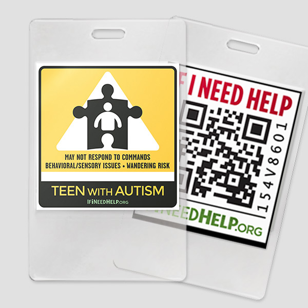Teen with Autism laminated Item
